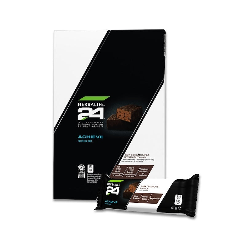 Herbalife 24 Achieve protein bar packaging on a white background