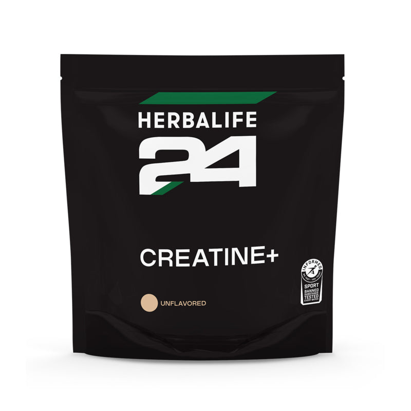 Herbalife24 Creatine+ supplement package on a white background