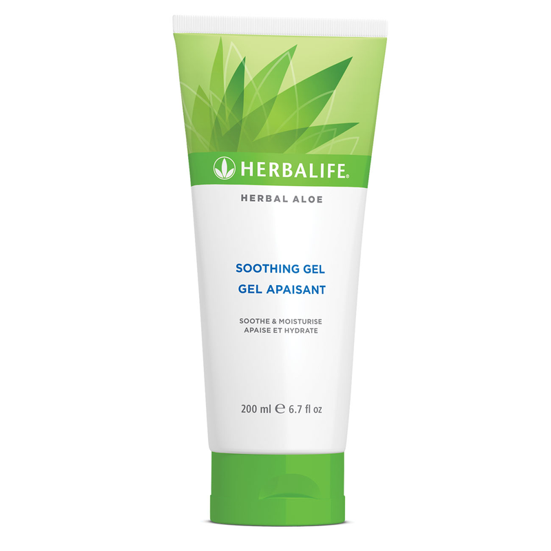 Herbalife Herbal Aloe soothing gel tube on a white background