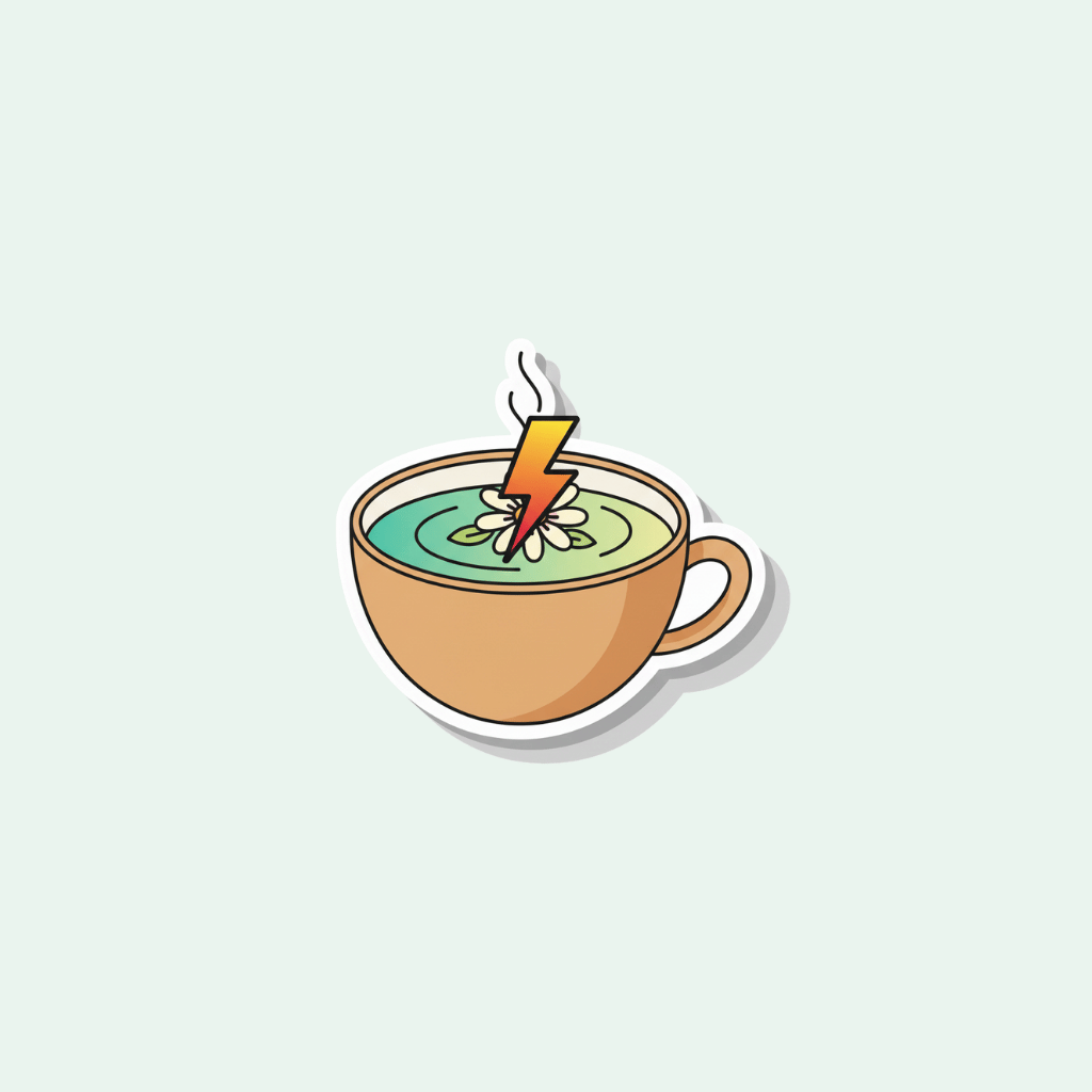 Illustration of a cup with a candle inside on a light gray background