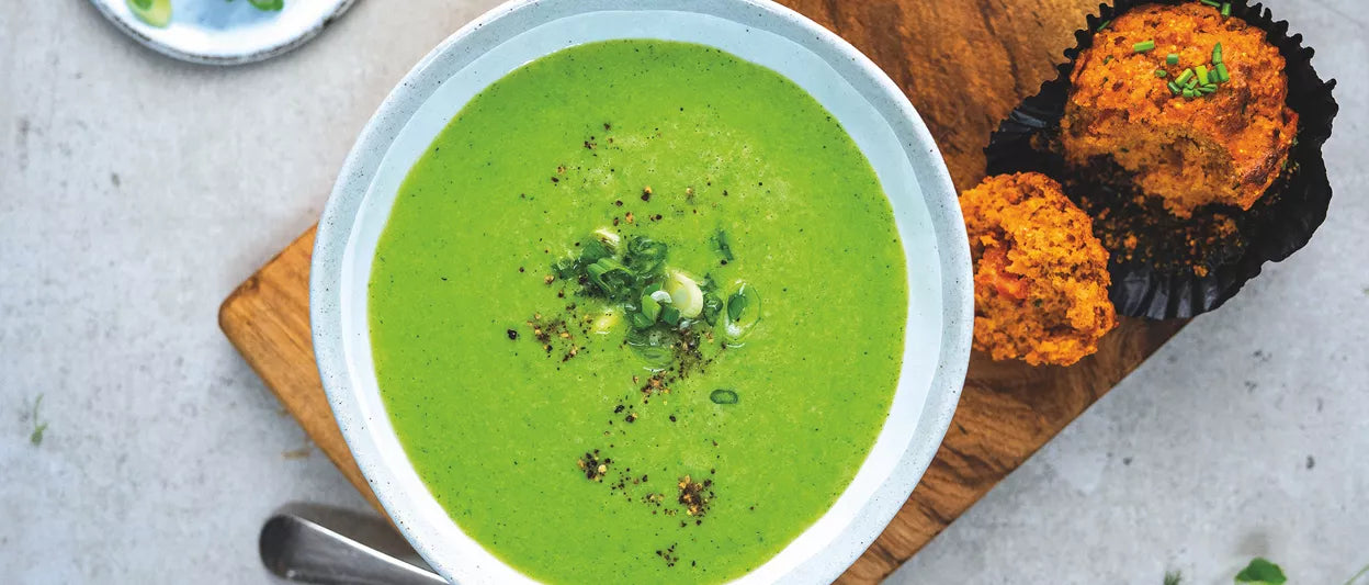 Hızlı Bezelye ve Nane Çorbası